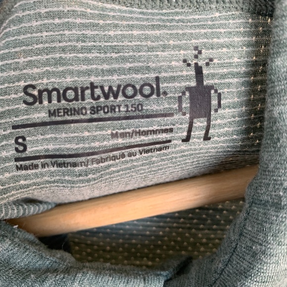 Smartwool Men's Green Button Down Casual Shirt Sz.S Shirt Sleeve Classic - Picture 8 of 9